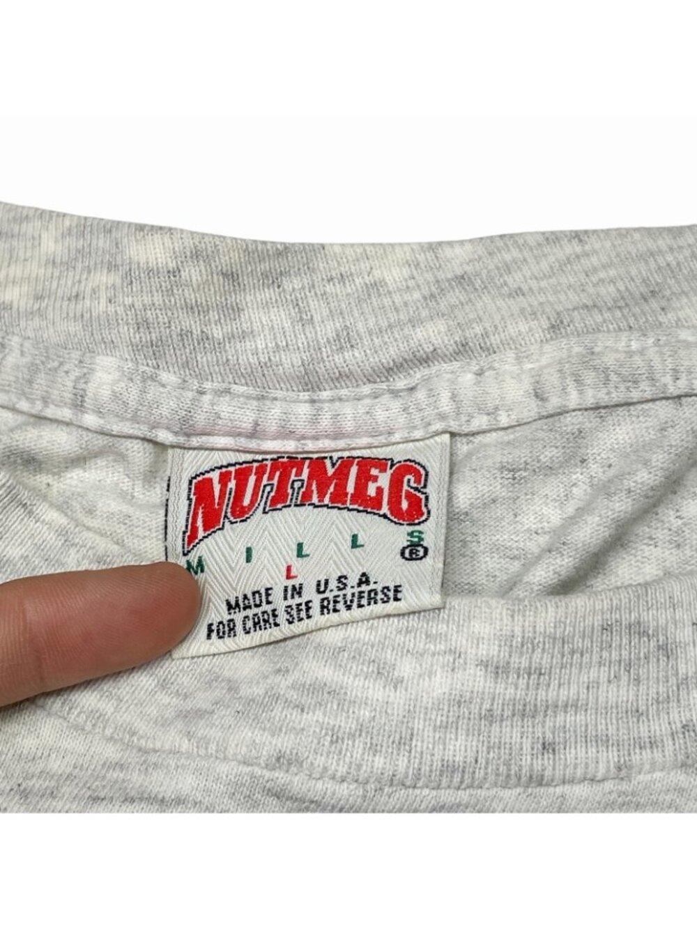 Vintage 90's Nutmeg USA Anaheim Mighty Ducks Disney NHL T-Shirt Men's L - Picture 13 of 15